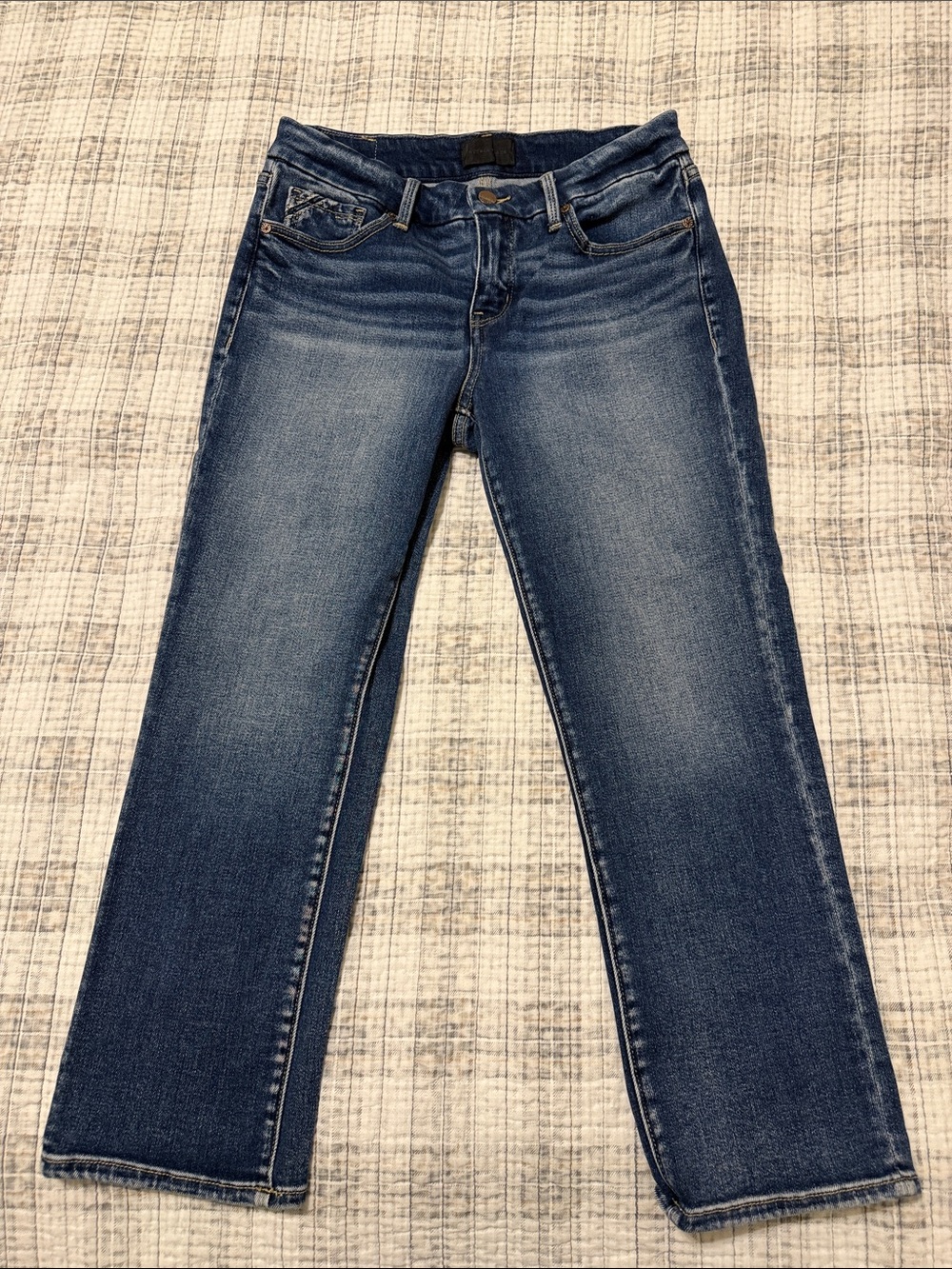 Buckle black size 28 cropped straight fit no. 53 mid-rise blue jeans